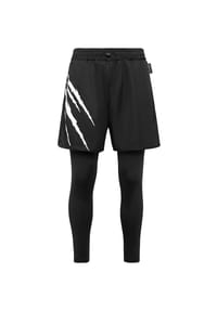 PLEIN SPORT - 2-in-1 Laufhose SCRATCH - black
