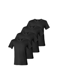 nur der - T-Shirt Cotton Active - schwarz