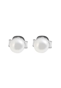 Adelia's Modern Essentials - Ohrringe – Ohrstecker aus 925 Silber mit Süßwasserperle - silber