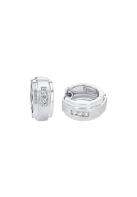 amor - Creolen für Damen, 925 Sterling Silber, Zirkonia synth. - Silber