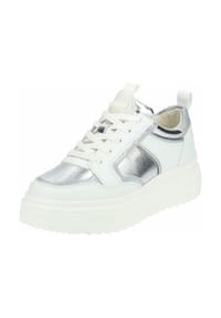 Buffalo - Lederimitat Sneaker - Weiß/Silber