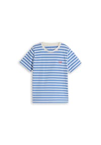 TOM TAILOR - T-Shirt, Rundhals, für Kinder - 37766 MID BLUE WHI