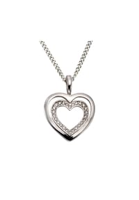 Orolino - Halskette 585/- Gold 26 Brillant 0,11ct - Silbergrau