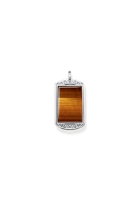 Thomas Sabo - Anhänger Dog Tag Tigerauge - silberfarben, braun