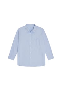 mr main man - Oxford Hemd aus Baumwolle – Regular Fit, Kent-Kragen - Light Blue