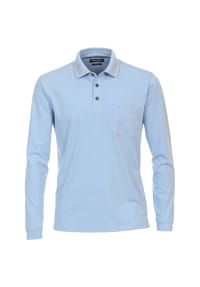 CASAMODA - Poloshirt, Langarm, Brusttasche, für Herren - 102 102 BLAU