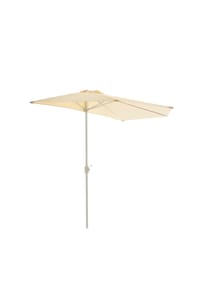 VCM. - Sonnenschirm | Maße ca. 2,7x1,4 m | Schirm mit Kurbel | Rechteckschirm | Sonnenschutz halbrund | Beige - Beige