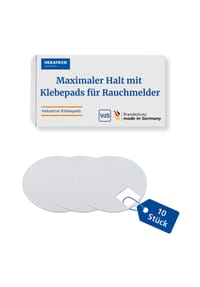 HEKATRON - Zubehör Hekatron – 10er-pack Klebepads - weiss