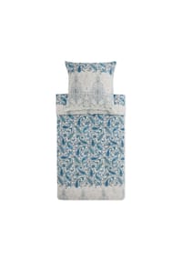 bassetti - Bettgarnitur MONNALISA 100% reiner Baumwollsatin - Himmelblau