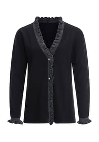 Sieh an! - Strickjacke - burgund