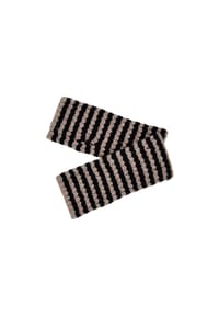 SEEBERGER - Stulpen in Ringeldesign 19962-0 - schwarz/sand