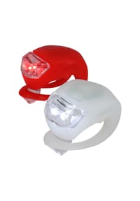 ENDURANCE - Fahrradlichter-Set LED Light zur einfachen Befestigung an Fahrrädern - 1002 White