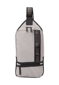 GLOBETROTTER - Umhängetasche, verstellbar, Zweiwege-Reißverschluss - TAUPE/BLACK