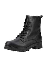 MUSTANG® - Lederimitat/Textil Stiefelette - Schwarz