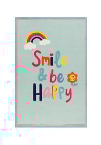 SMART KIDS - Kinderteppich Happy me! - - hellblau