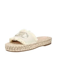 LIU·JO - Lederimitat Pantoletten - Beige/Gold