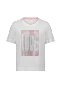 CARTOON - Kurzarm-Shirt mit Rundhalsausschnitt - Patch Cream/Rosé