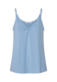 MYJAMA - Pyjamashirt Ciara mit Raffung - frozen blue