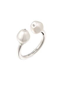 elli. PREMIUM - Ring Mit Perlen Von Swarovski® 925 Sterling Silber - Gold