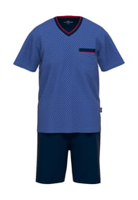 GÖTZBURG - Alan Shorty, Minimal-Print, V-Ausschnitt, für Herren - 2083 CHILI PEPPER