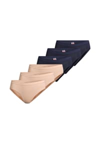 -con-ta- - Midi Slip 6er Pack Feinripp - Beige