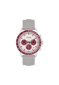 s.Oliver - Armbanduhr The Round Sporty Watch - grau / grün