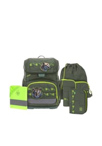 LÄSSIG - School Set Light Unique - Schulranzen Set 6tlg. 960g (foodball deep blue) - foodball deep blue