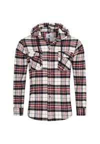 Rock Creek - Hemd Kariertes Hemd mit Kapuze Regular Fit - Braun