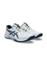asics - Schuhe Gel-Tactic 13, Gel-Dämpfung, für Herren - WHITE/RAW INDIGO