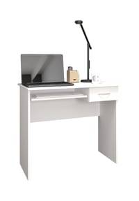 VCM. - Holz Schreibtisch Computertisch Tastaturauszug Schublade Bürotisch Arusa - Anthrazit
