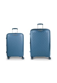 GABOL Queens - Queens 4 Rollen Kofferset 2-teilig mit Dehnfalte - azul