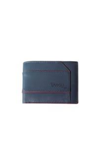 VARGU - Echtleder Geldbörse KON 1-M - black - lime green