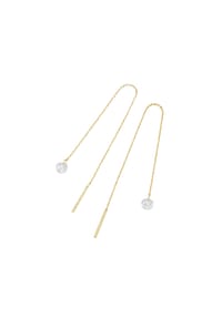 Luigi Merano® - Ohrhänger Durchzieher, Zirkonia Steine, Gold 375 - gold