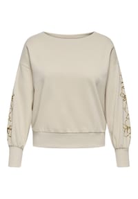 ONLY CARMAKOMA - Sweatshirt, Rundhals, für Damen - 177935003 OATMEAL
