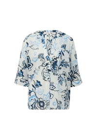 s.Oliver - Shirtbluse, Split-Neck, 3/4-Arm, für Damen - 02A4  WHITE