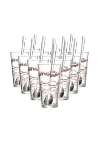 Ritzenhoff & Breker - Latte Macchiato Gläser + Löffel Sana 370 ml 12er Set transparent - transparent