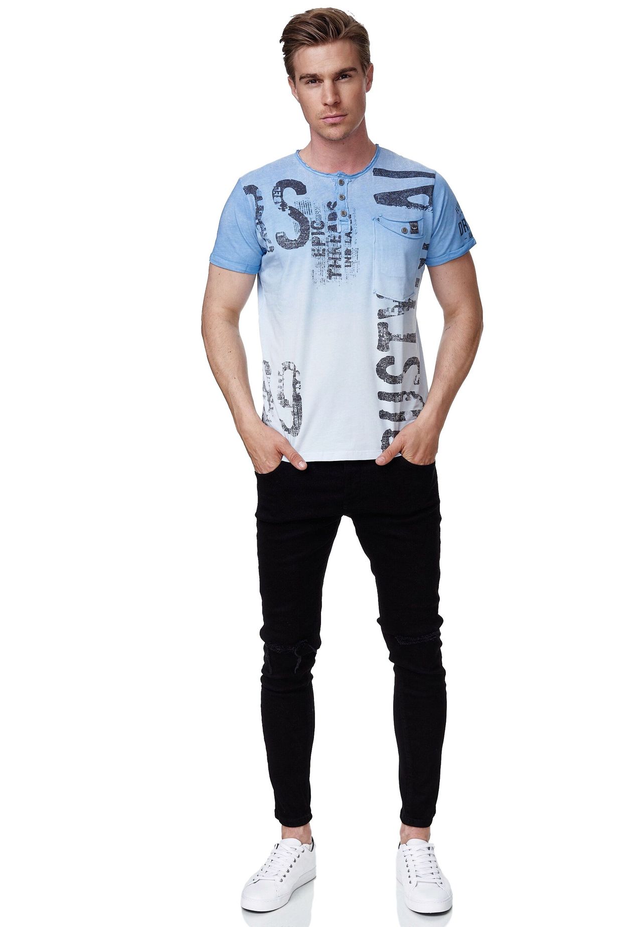 RUSTY NEAL® T-Shirt Rusty Neal Shirt mit trendigem Markenprint | GALERIA