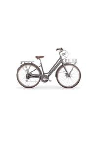 mbm - Elektro-Citybike LA RUE 2.0, matt gray - grau
