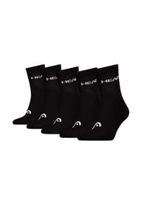 HEAD® - Unisex Socken, 5er Pack - ELEMENTS ALL SPORTS SHORT CREW ECOM, einfarbig - Schwarz