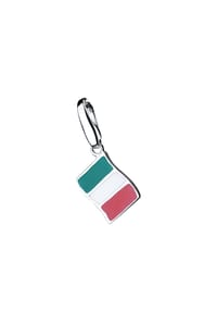 GIORGIO MARTELLO MILANO - Charm Flagge Italien, Silber 925 - bunt