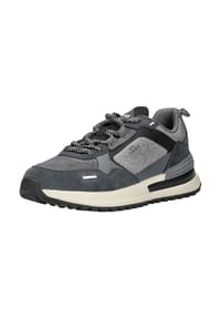Jeep® - Lederimitat/Textil Sneaker - Blau/Braun