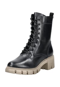 Tamaris - Leder/Textil Stiefelette - Schwarz