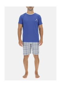 pierre cardin - kurze Schlafhose Pyjamaunterteil kurz - grau-meliert
