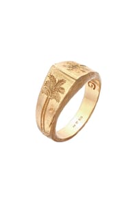 HAZE & GLORY - Ring Herren Siegelring - Coconut Society 925 Silber - Gold