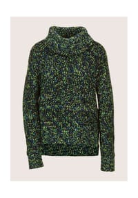 MADELEINE - Moderner Winterpullover mit Rollkragen - marine / türkisblau / multicolor