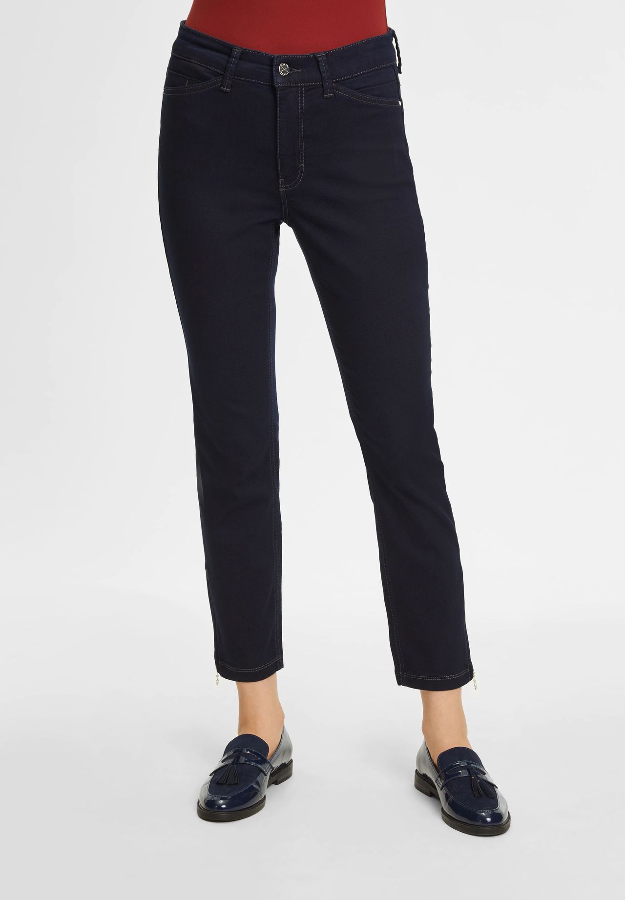 Mac Jeanshose, Straight, Mid Waist, FüR Damen, Blau, 44/27