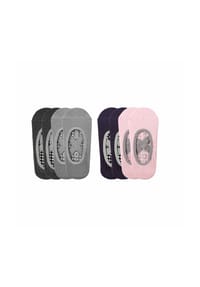 MUNADUNA - 4er-Pack Yoga-Socken mit Kreuzriemen Yoga-Socken,Baumwolle,Anti-Rutsch - Blau-Lila Mix