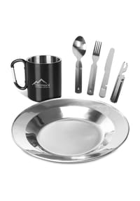 normani® - Camping-Geschirrset 7-Teilig - Blau