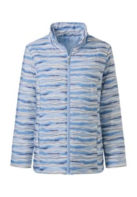 Sieh an! - Steppjacke - fuchsia-ecru-bedruckt