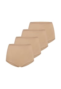 SCHIESSER - Maxi Slip 4er Pack 95/5 Organic Cotton - Sand